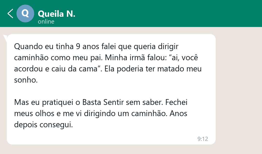 Depoimento de aluna