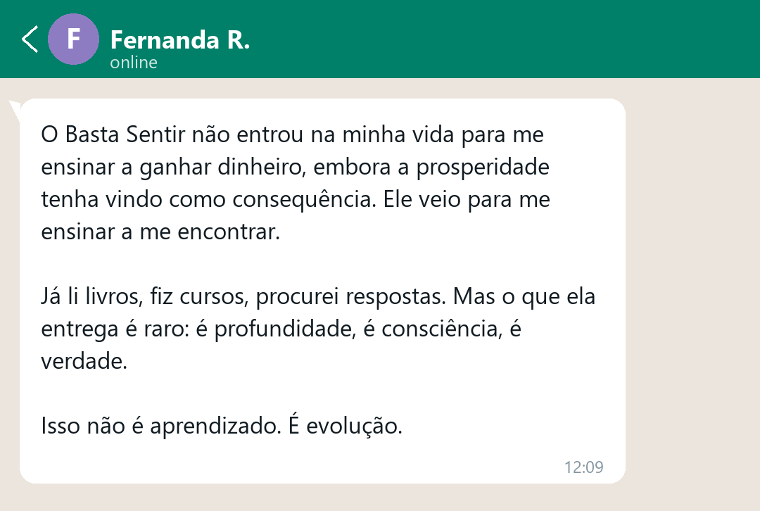 Depoimento de aluna